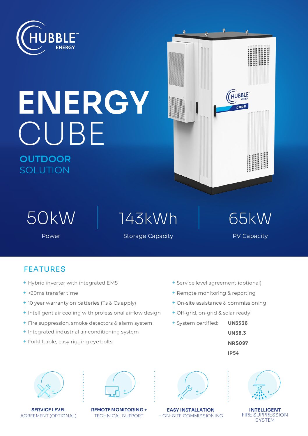 Hubble Energy Cube 143kWh